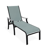 St. Catherine Sling Lay-Flat Chaise with Rustic Polymer Arms