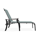 St. Catherine Sling Lay-Flat Chaise with Rustic Polymer Arms