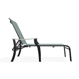 St. Catherine Sling Lay-Flat Chaise with Rustic Polymer Arms