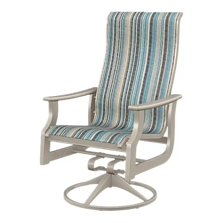 Outdoor Swivel Rocker Chair with High Back | LOOMLAN
