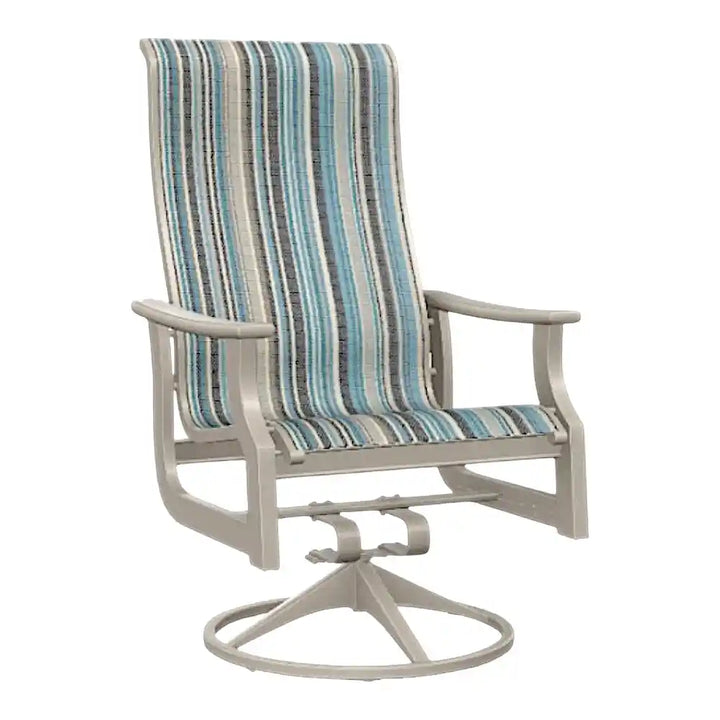 Outdoor Swivel Rocker Chair with High Back | LOOMLAN