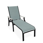 St. Catherine Sling Lay-Flat Chaise Polymer Arms