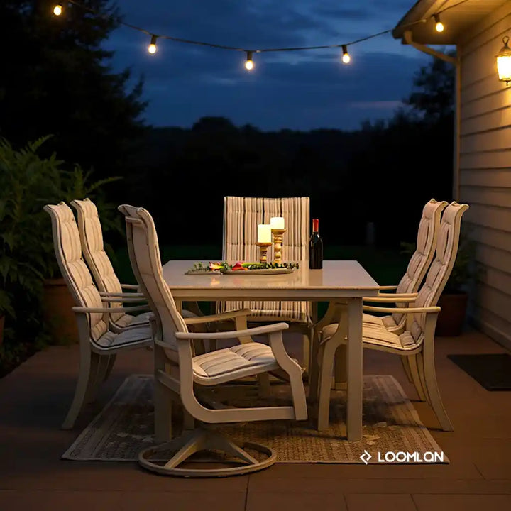 Get St. Catherine Marine Grade Polymer Sling Swivel Outdoor Rocker | L ...