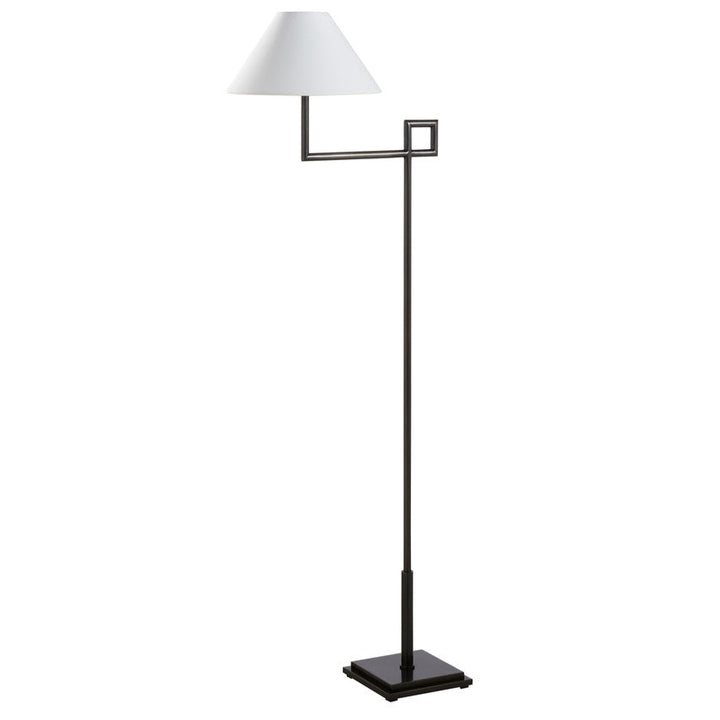 St. Dunstan Slim Profile Metal Floor Lamp-Floor Lamps-Chelsea House-Black-LOOMLAN