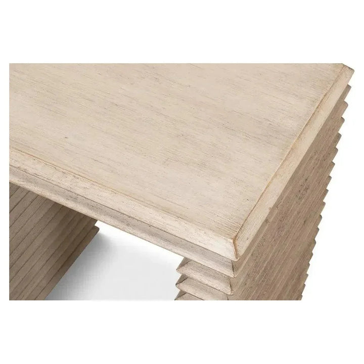 Stacked Side Table Stone Grey - LOOMLAN - Sarreid - Side Tables