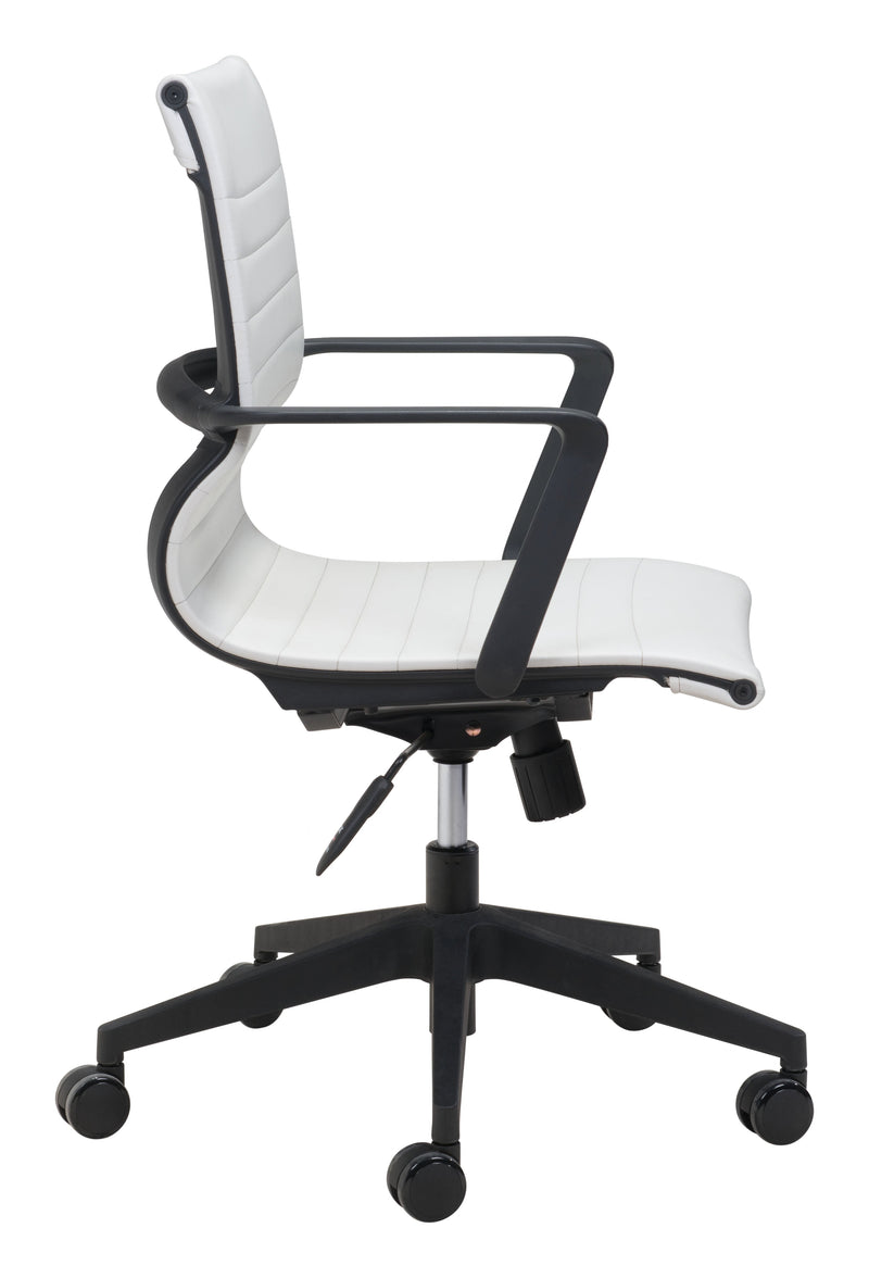 Stacy Office Chair White-Office Chairs-Zuo Modern-LOOMLAN