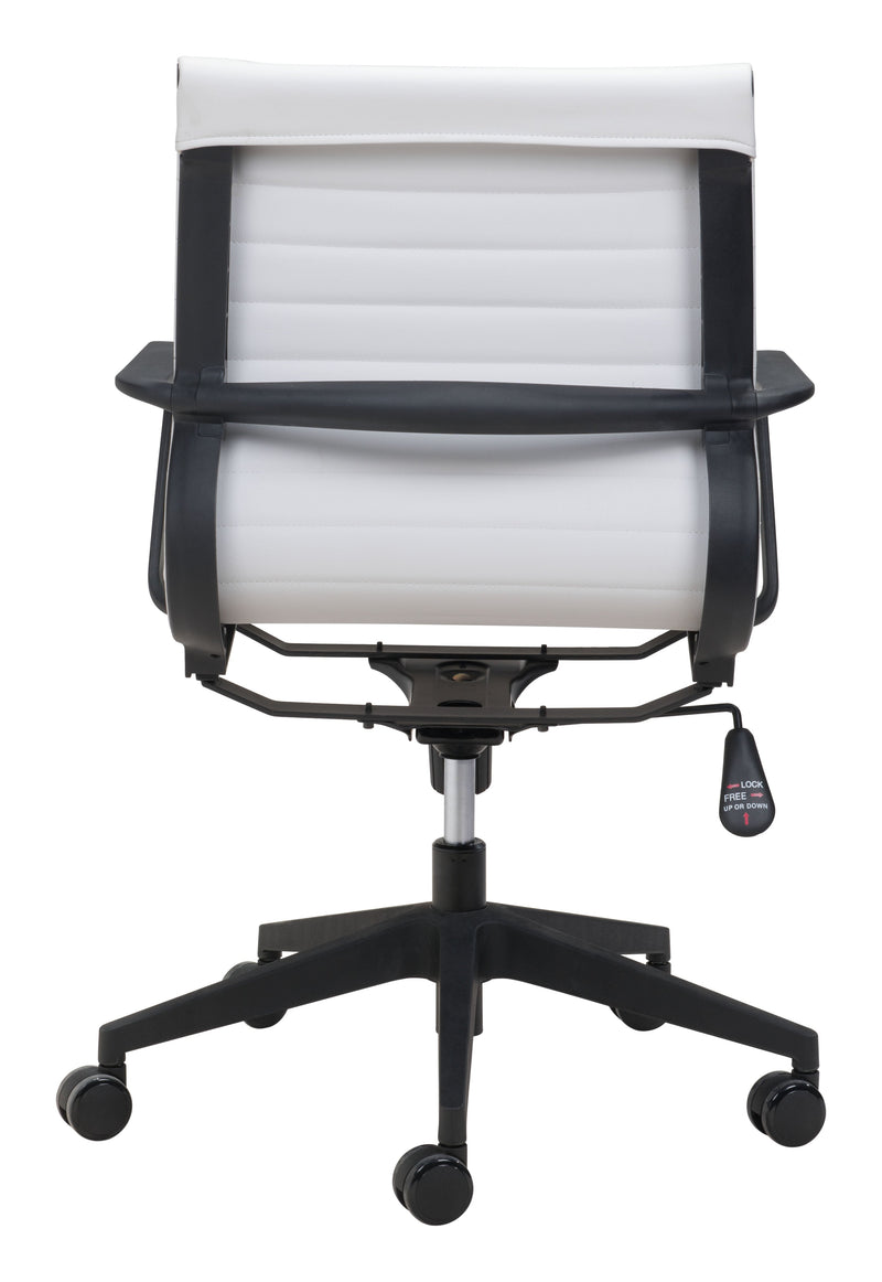 Stacy Office Chair White-Office Chairs-Zuo Modern-LOOMLAN