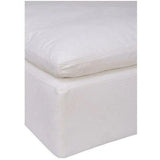 Stain Resistant White Modular Ottoman