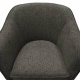 Status Grey Fabric Accent Chair Black Metal Legs Club Chairs LOOMLAN By Diamond Sofa