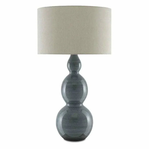 Steel Blue Cymbeline Table Lamp - LOOMLAN - Currey & Co - Table Lamps
