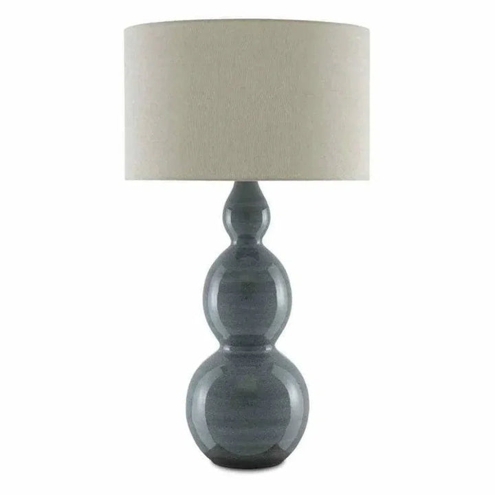 Steel Blue Cymbeline Table Lamp - LOOMLAN - Currey & Co - Table Lamps