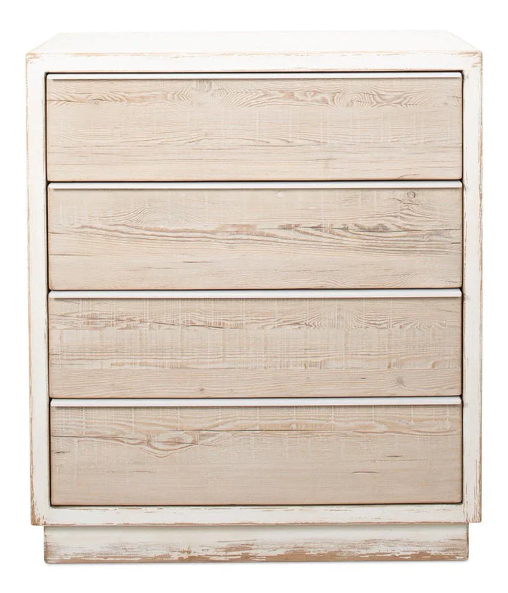 Stefano Four Drawer White Chest - LOOMLAN - Sarreid - Chests