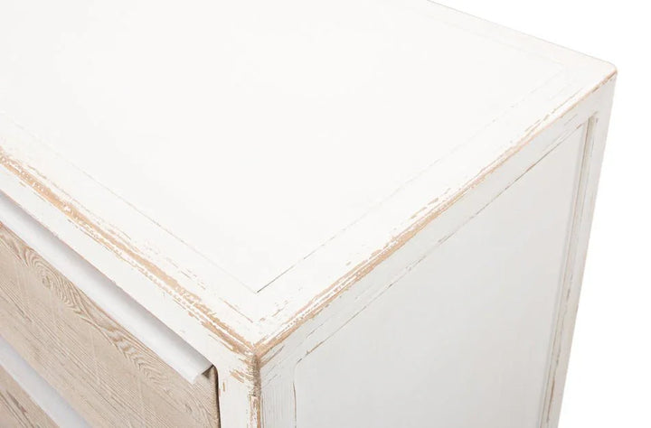 Stefano Four Drawer White Chest - LOOMLAN - Sarreid - Chests