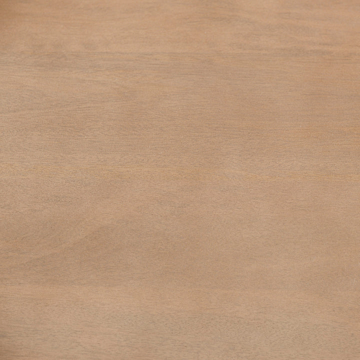 Steinbeck Wood Top Office Desk-Home Office Desks-Mercana-LOOMLAN