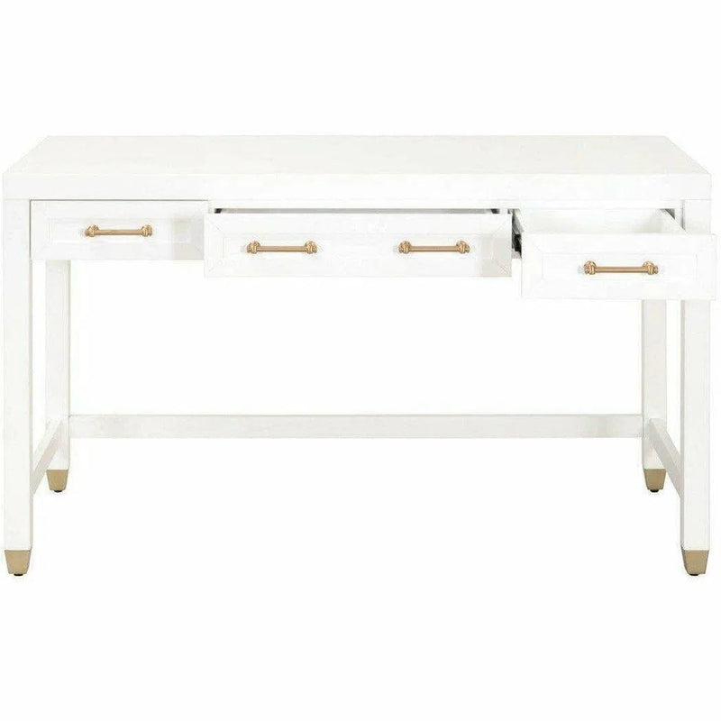Stella Desk With Drawers White Home Office Desks LOOMLAN By Essentials For Living