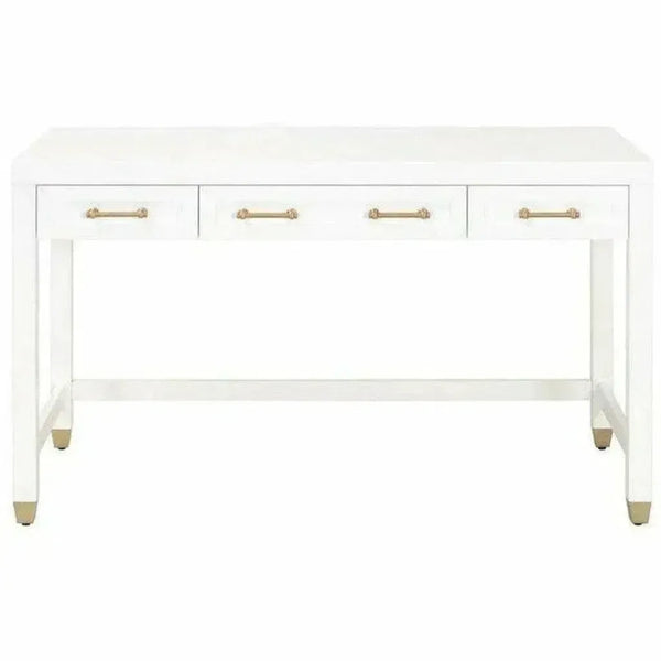 Stella Desk With Drawers White-Home Office Desks-Essentials For Living-LOOMLAN