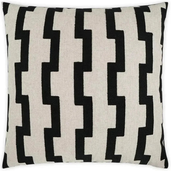 Steps Geometric Global Black Large Throw Pillow Insert - LOOMLAN - D.V. Kap - Throw Pillows