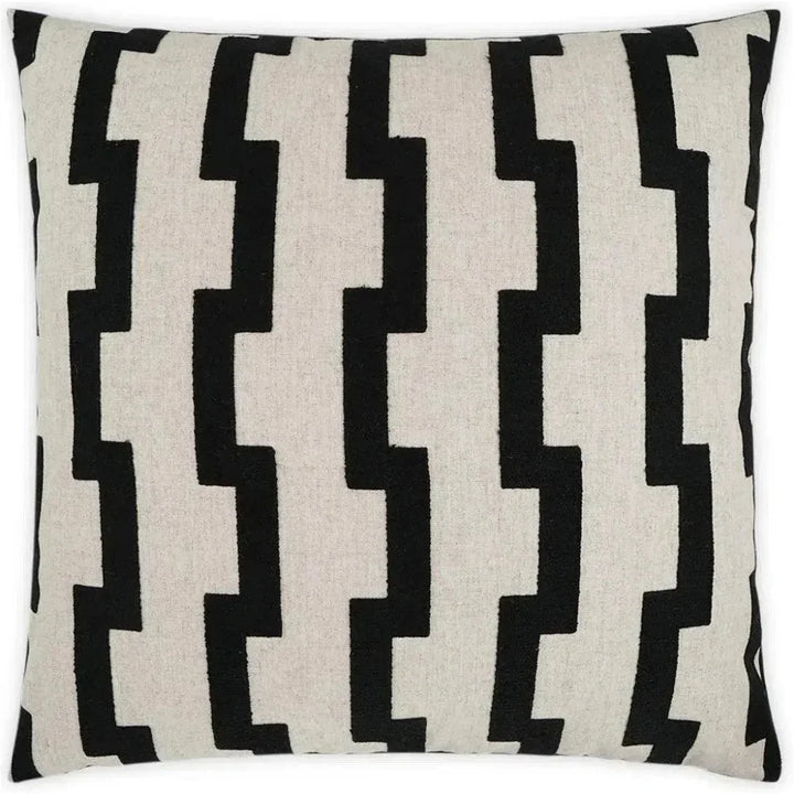 Steps Geometric Global Black Large Throw Pillow Insert - LOOMLAN - D.V. Kap - Throw Pillows