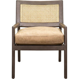 Sterling Cane Detailing Foam Cushion Chair-Accent Chairs-Olivia + Quinn-LOOMLAN