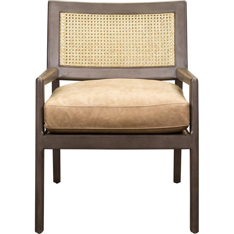 Sterling Cane Detailing Foam Cushion Chair-Accent Chairs-Olivia + Quinn-LOOMLAN