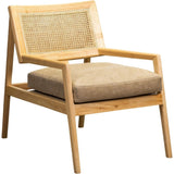 Sterling Cane Detailing Foam Cushion Chair-Accent Chairs-Olivia + Quinn-Collins Celadon/Natural-LOOMLAN