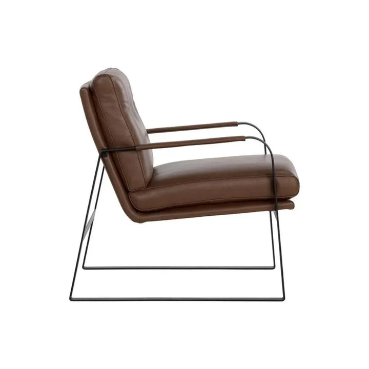 Sterling Leather Lounge Chair - LOOMLAN - SUNPAN - Accent Chairs