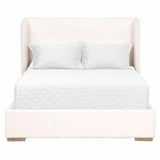Stewart White Platform Cal King Bed Frame LiveSmart Upholstered Beds LOOMLAN By Essentials For Living