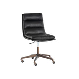 Stinson Leather Office Chair-Office Chairs-SUNPAN-Bravo Black-LOOMLAN