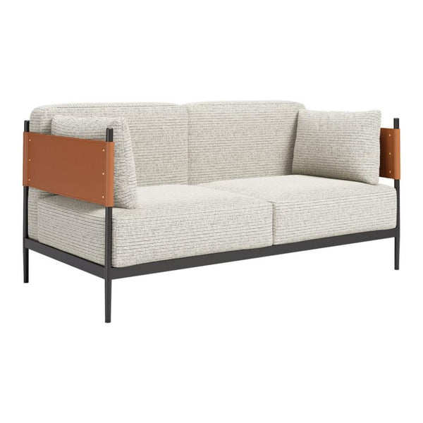 Stirbe Faux Leather Loveseat