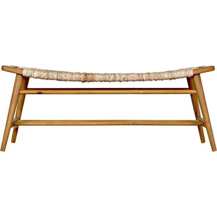 Stockholm Bench with Woven Seat - LOOMLAN - Noir - Bedroom Benches