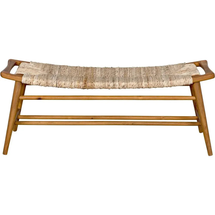 Stockholm Bench with Woven Seat - LOOMLAN - Noir - Bedroom Benches
