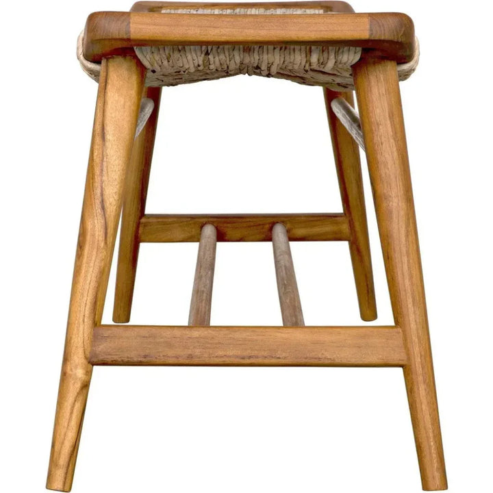 Stockholm Bench with Woven Seat - LOOMLAN - Noir - Bedroom Benches