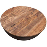 Storage Cocktail Table Natural Mango Wood Top & Metal Base Coffee Tables LOOMLAN By Diamond Sofa