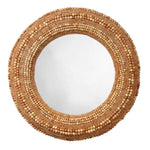 Strand Beaded Mirror - Natural