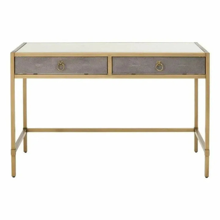 Strand Shagreen Desk Drawers Gray Shagreen-Home Office Desks-Essentials For Living-LOOMLAN