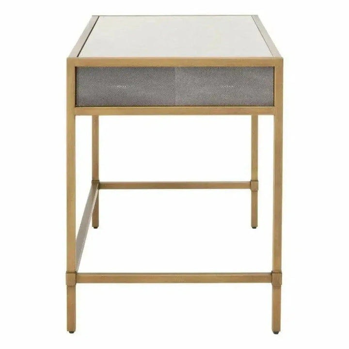 Strand Shagreen Desk Drawers Gray Shagreen-Home Office Desks-Essentials For Living-LOOMLAN