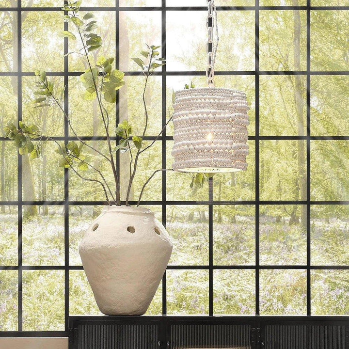 Strand Wood Beaded Pendant - LOOMLAN - Jamie Young - Pendants