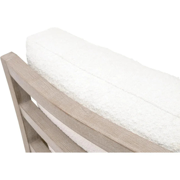 Stratton Club Chair Boucle Snow Solid Beech Wood - LOOMLAN - Essentials For Living - Accent Chairs