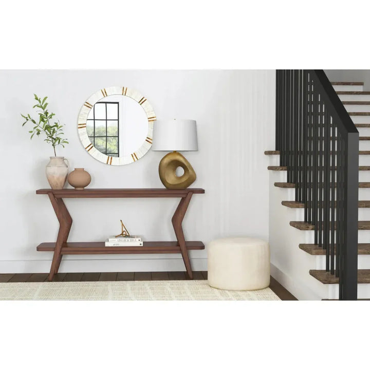 Stratton Wood Brown Sofa Table - LOOMLAN - Bassett Mirror - Console Tables