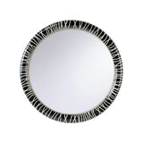 String Along Wood Framed Wall Mirror - Blue-Wall Mirrors-Chelsea House-Black-LOOMLAN