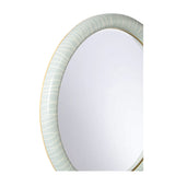 String Along Wood Framed Wall Mirror - Blue-Wall Mirrors-Chelsea House-LOOMLAN