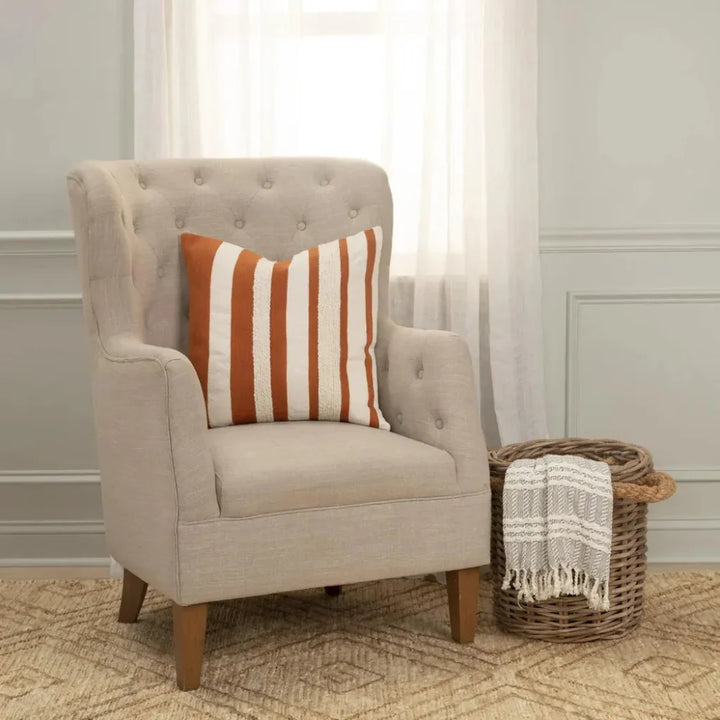 Stripes Down Filled Decorative Throw Pillow Cover - LOOMLAN - LOOMLAN - Throw Pillows