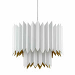 Sugar White Painted Gold Syrie Chandelier