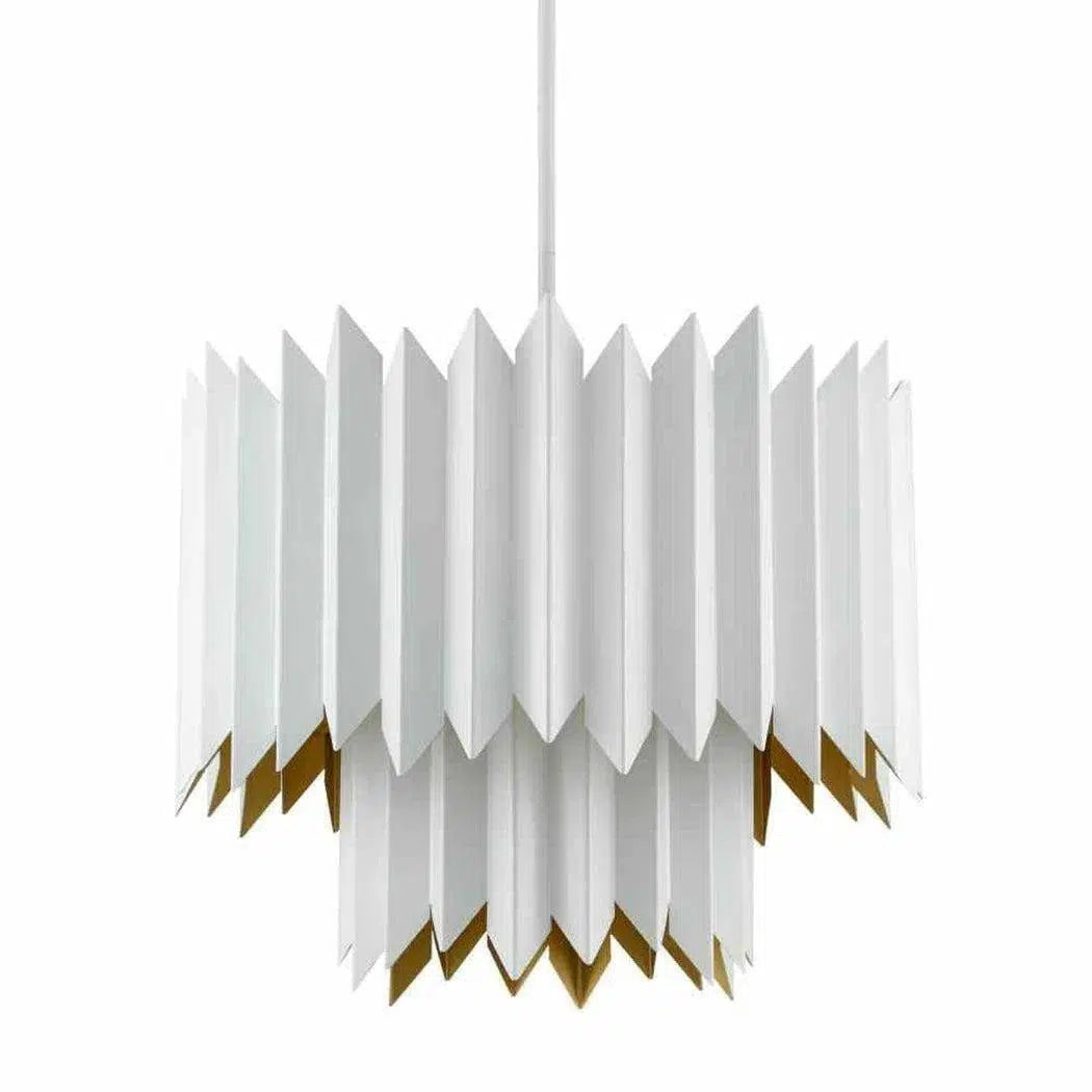 Sugar White Painted Gold Syrie Chandelier