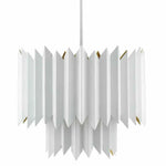 Sugar White Painted Gold Syrie Chandelier