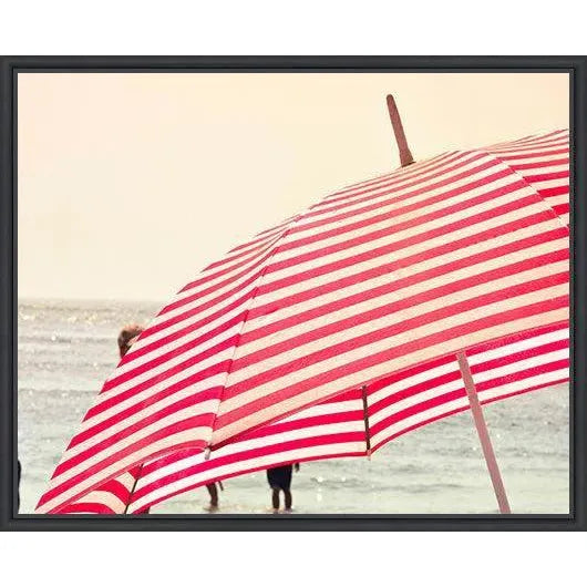 Summer Beach Umbrella d Canvas Wall Art For Living Room