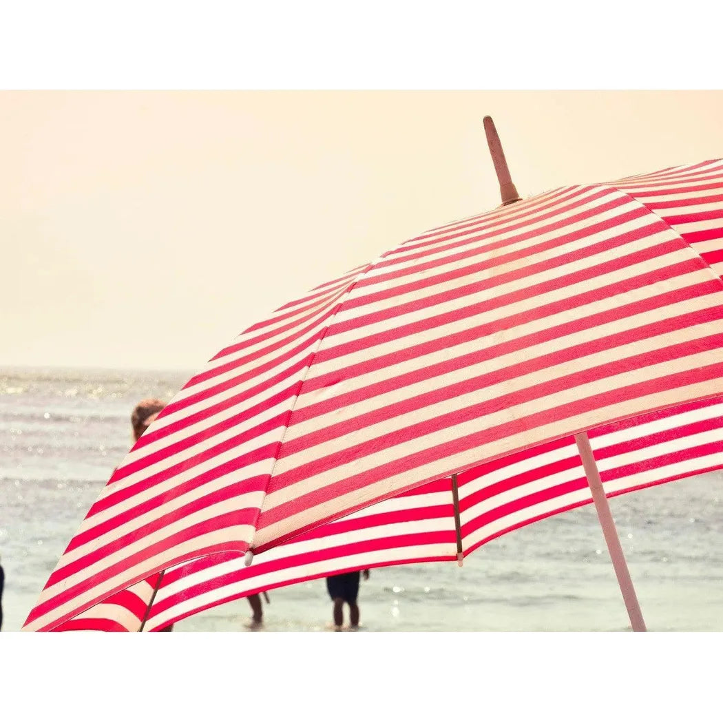 Summer Beach Umbrella d Canvas Wall Art For Living Room