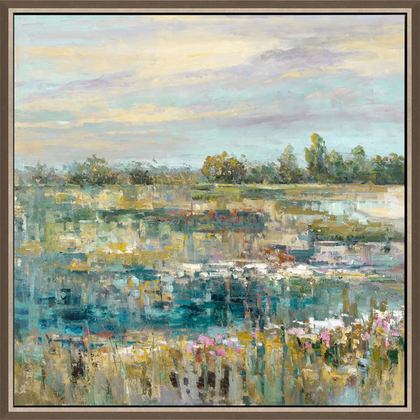 Summer Splendor Blue Canvas Art