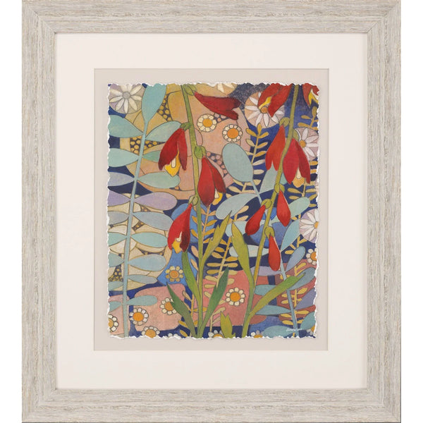 Summer's End White Wooden Framed Wall Art