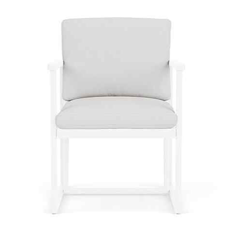 Summit Aluminum Frame Outdoor Dining Armchair-Outdoor Dining Chairs-Lloyd Flanders-LOOMLAN